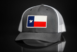 Brock Cunningham / Dove Texas Flag Rectangle / Curved Bill Mesh Snapback / 140