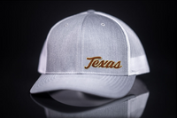 Texas Longhorns / Texas Script Retro  / Curved Bill Trucker - 021 - CT