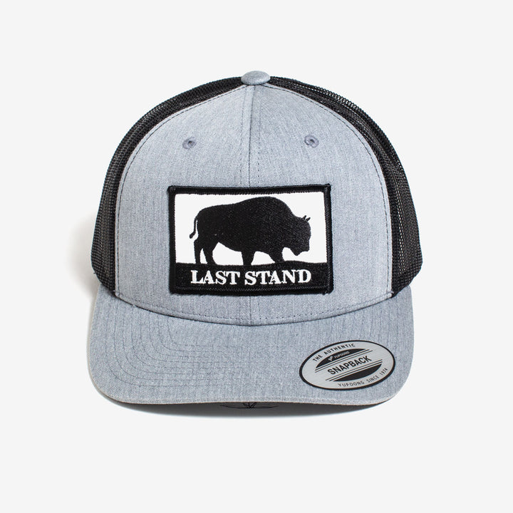 Last Stand / Light Grey & Black / Curved Bill