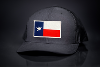 Brock Cunningham / Dove Texas Flag Rectangle / Curved Bill Mesh Snapback / 140