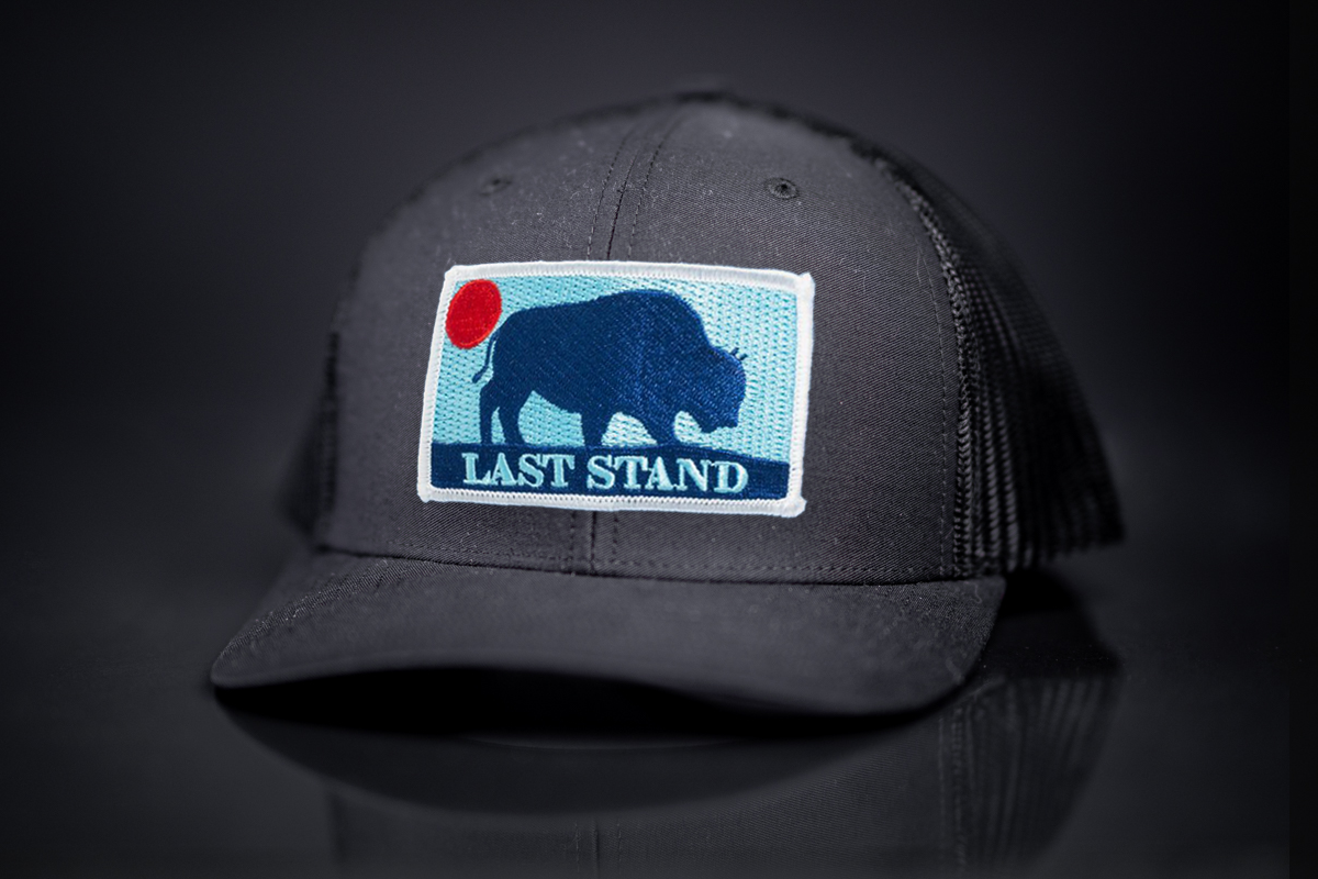 Last Stand Bison Sunset Hat | Curved Bill Trucker – Last Stand Hats