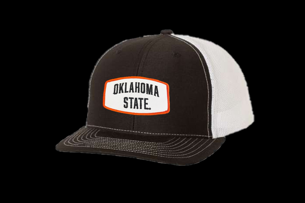 Oklahoma State / Oklahoma State Rectangle Shape / Curved Bill Mesh Snapback / 133 / OKSTATE001