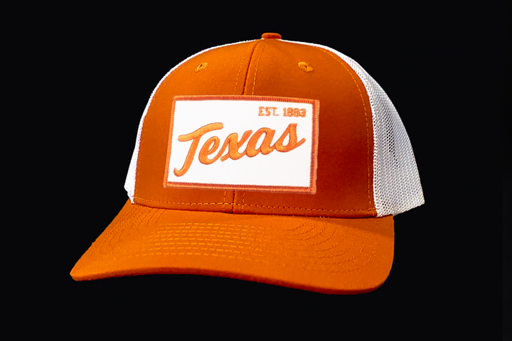 Texas Longhorns / Texas EST 1883 Script / Curved Bill Mesh Snapback / 169 / UT