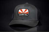 Oklahoma State / Oklahoma State Sunrise Square Patch / Curved Bill Mesh Snapback / 134 / OKSTATE003