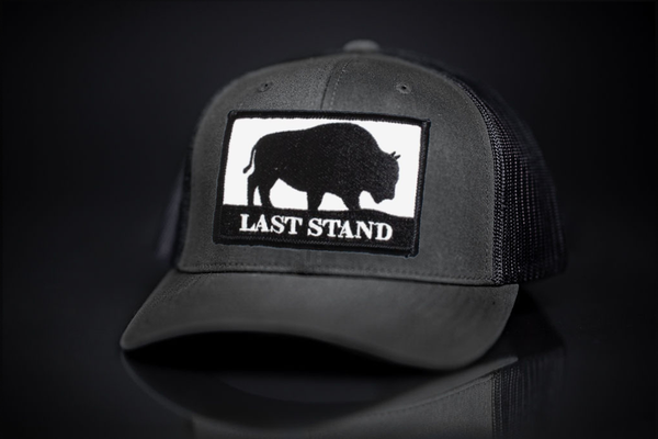 Last Stand / Bison Logo / Curved Bill Mesh Snapback