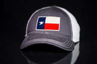 Brock Cunningham / Dove Texas Flag Rectangle / Curved Bill Mesh Snapback / 140