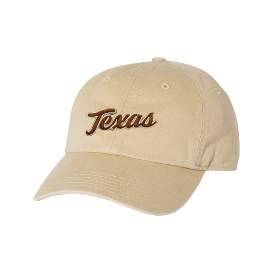 Texas Longhorns / Texas Script Retro / Dad Hat - 021 - CT