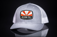 Oklahoma State / Oklahoma State Sunrise Square Patch / Curved Bill Mesh Snapback / 134 / OKSTATE003