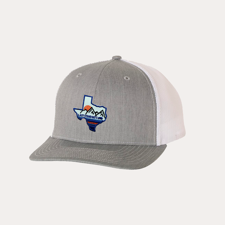 Last Stand Texas Mountains Blue / Curved Bill Trucker - 061