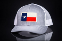 Brock Cunningham / Dove Texas Flag Rectangle / Curved Bill Mesh Snapback / 140