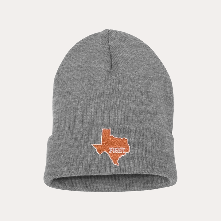 Texas Longhorns / State of Texas Fight / Beanie / Heather Grey