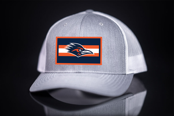 UTSA / Rectangle Stripe Roadrunner / Curved Bill Mesh Snapback / 153 / UTSA007