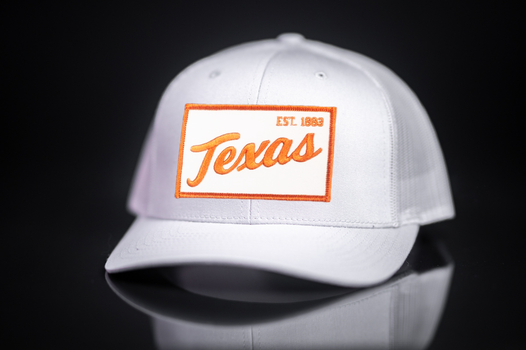 Texas Longhorns / Texas EST 1883 Script / Curved Bill Mesh Snapback / 169 / UT