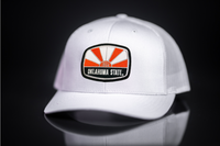 Oklahoma State / Oklahoma State Sunrise Square Patch / Curved Bill Mesh Snapback / 134 / OKSTATE003