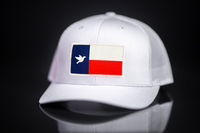 Brock Cunningham / Dove Texas Flag Rectangle / Curved Bill Mesh Snapback / 140