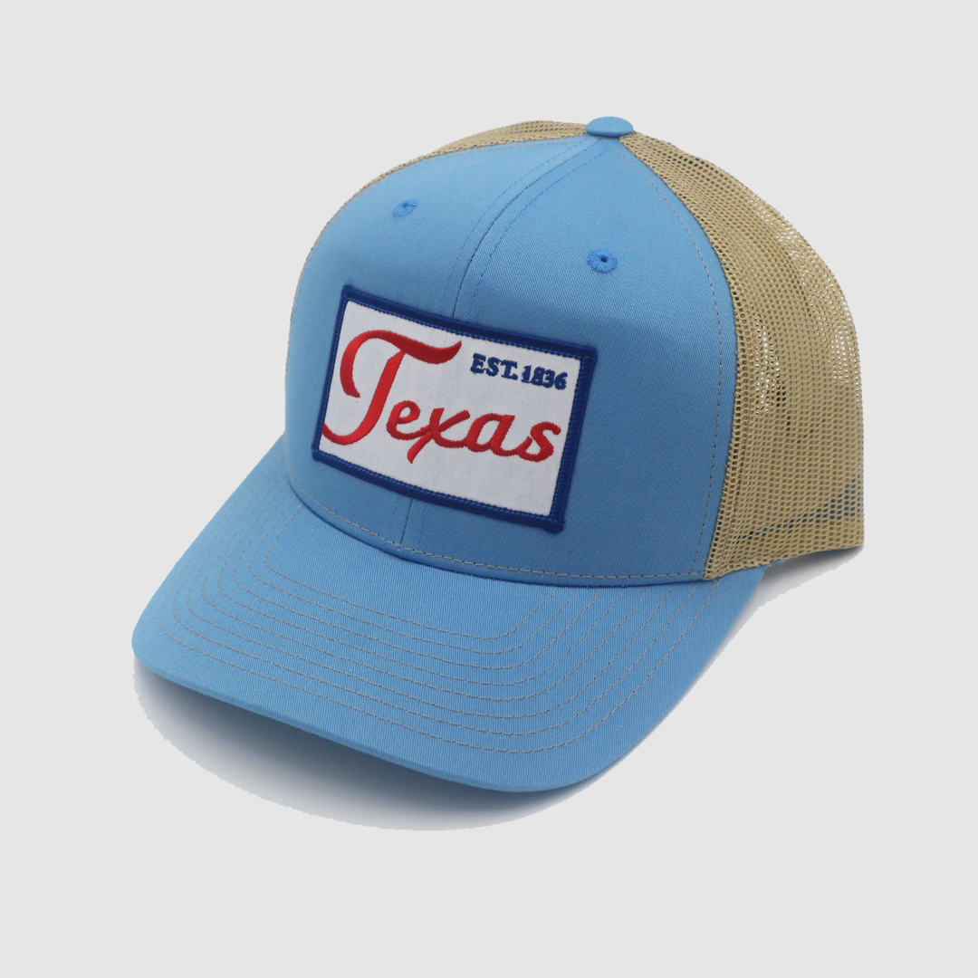 Last Stand Hats / 1836 Script / Curved Bill Mesh Snapback / 022