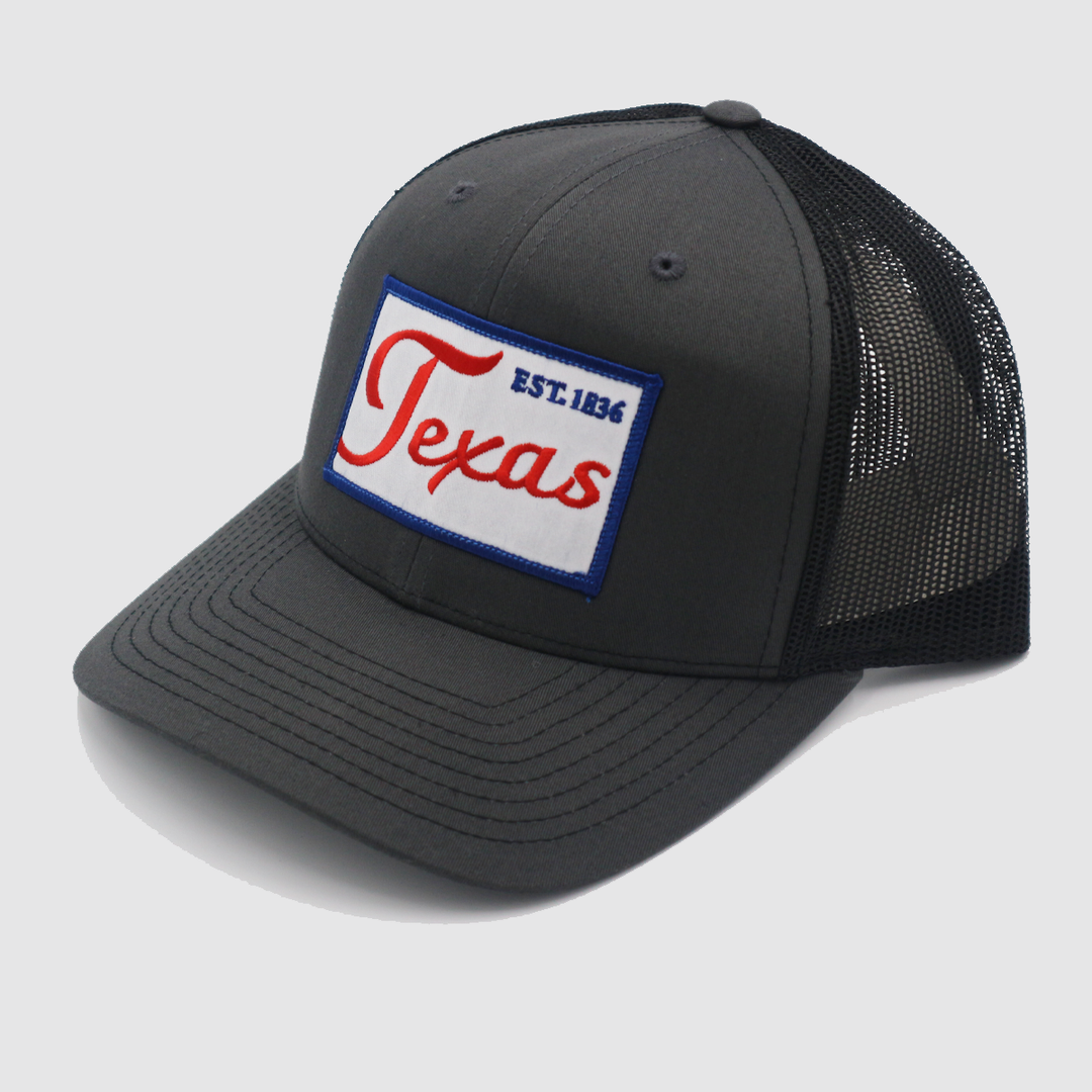 Last Stand Hats / 1836 Script / Curved Bill Mesh Snapback / 022