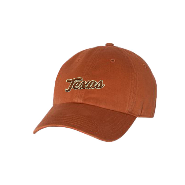 Texas Longhorns / Texas Script Retro / Dad Hat - 021 - CT