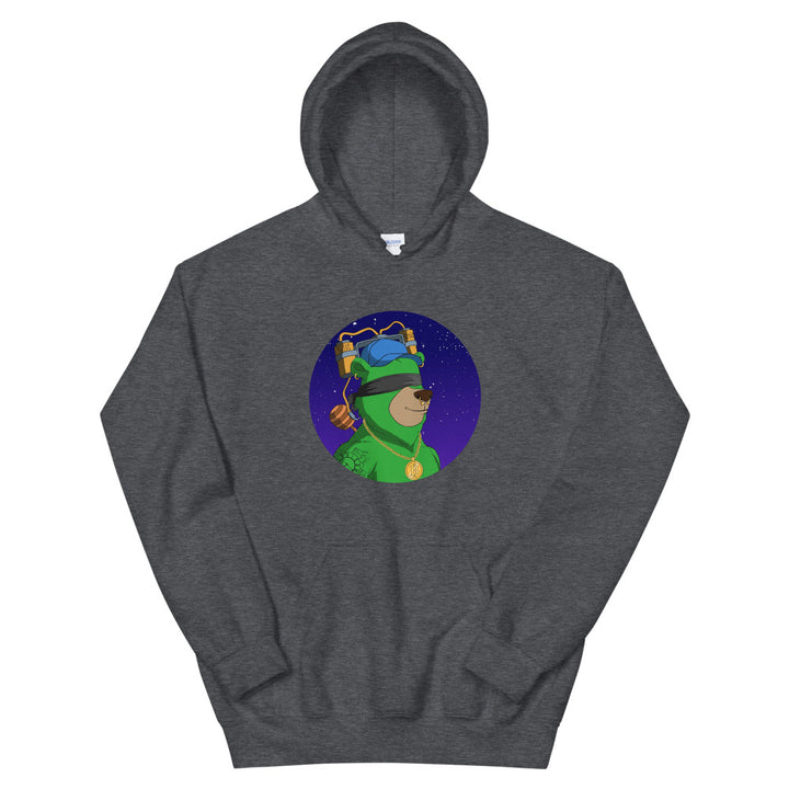 Mercury Mambo / Green Baller Bear Night Sky #2724 / Unisex Hoodie