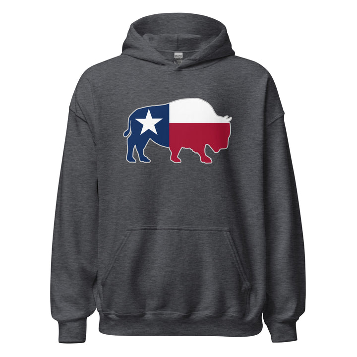 Last Stand / Bison Texas Flag / Unisex Hoodie / MM