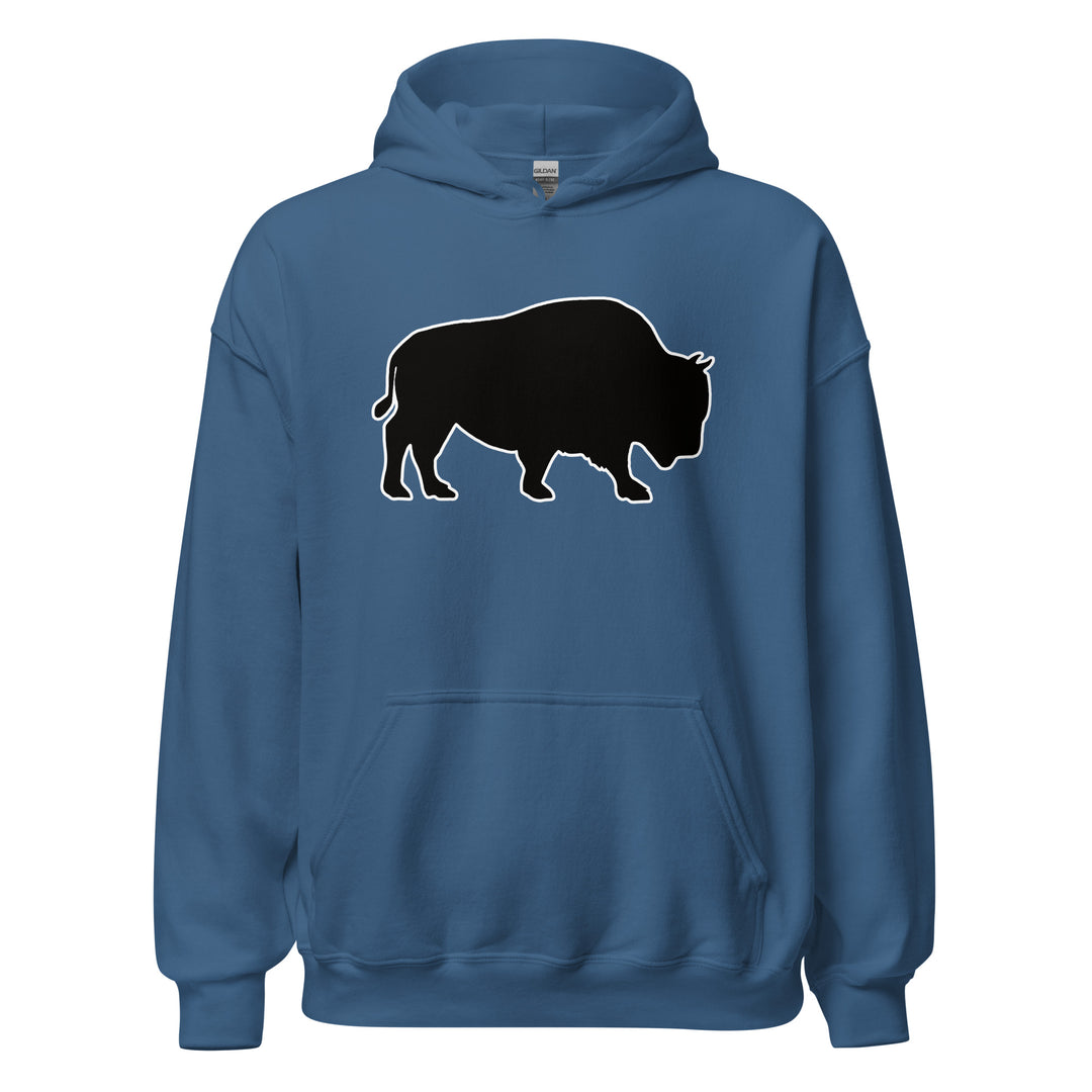 Last Stand / Classic Bison Black / Unisex Hoodie / MM