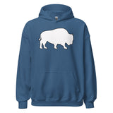 Last Stand / Classic Bison White / Unisex Hoodie / MM