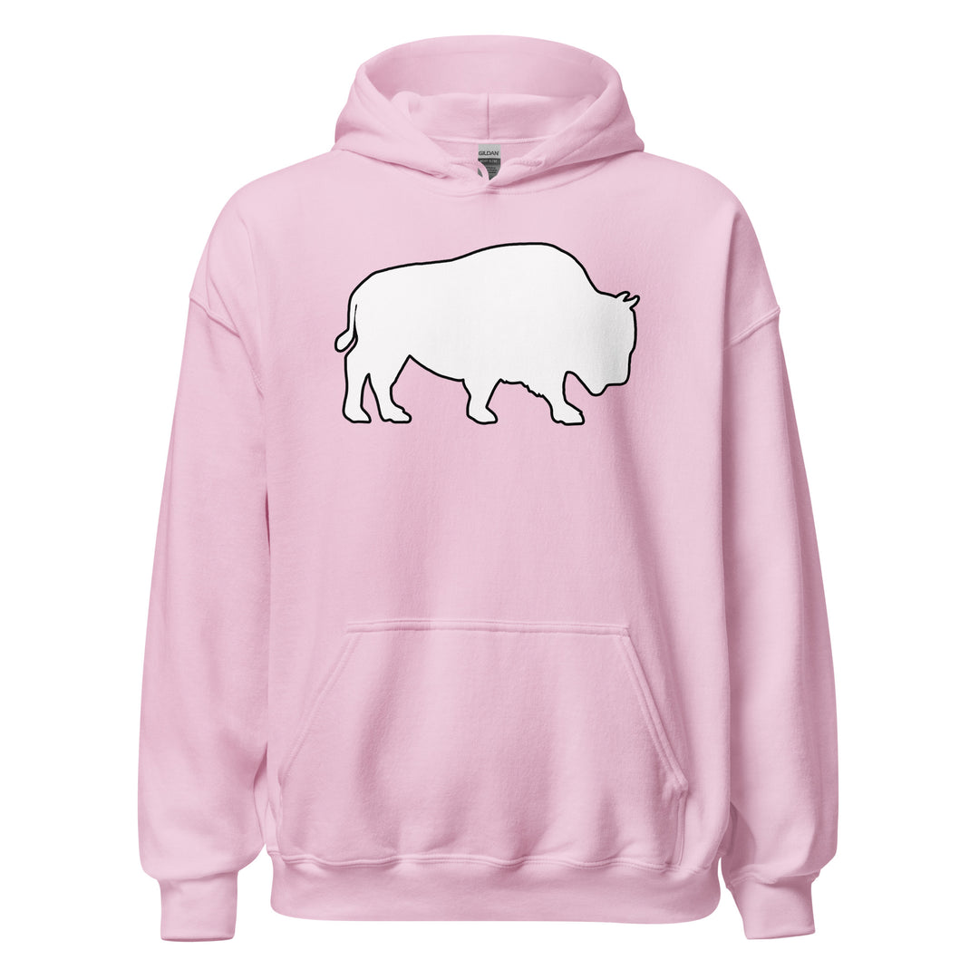 Last Stand / Classic Bison White / Unisex Hoodie / MM