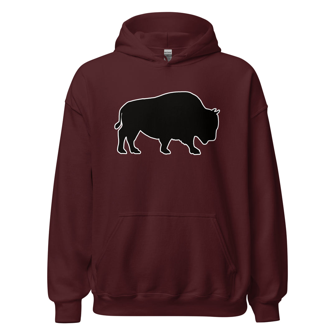 Last Stand / Classic Bison Black / Unisex Hoodie / MM