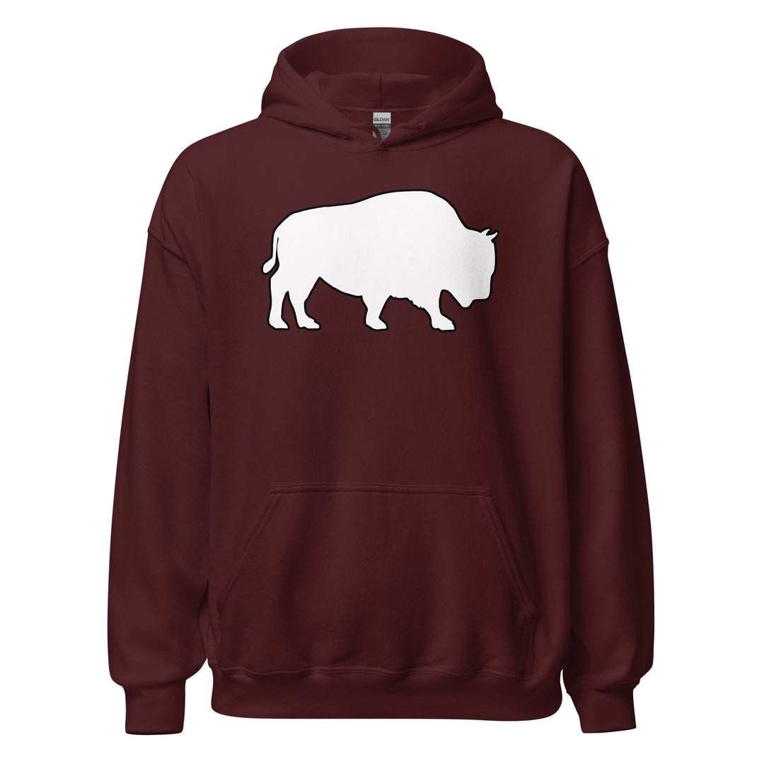 Last Stand / Classic Bison White / Unisex Hoodie / MM