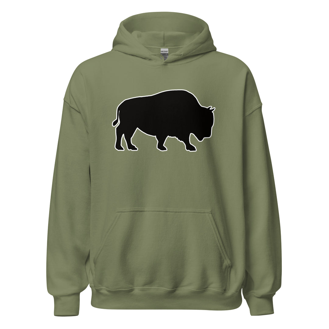 Last Stand / Classic Bison Black / Unisex Hoodie / MM