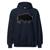 Last Stand / Classic Bison Black / Unisex Hoodie / MM