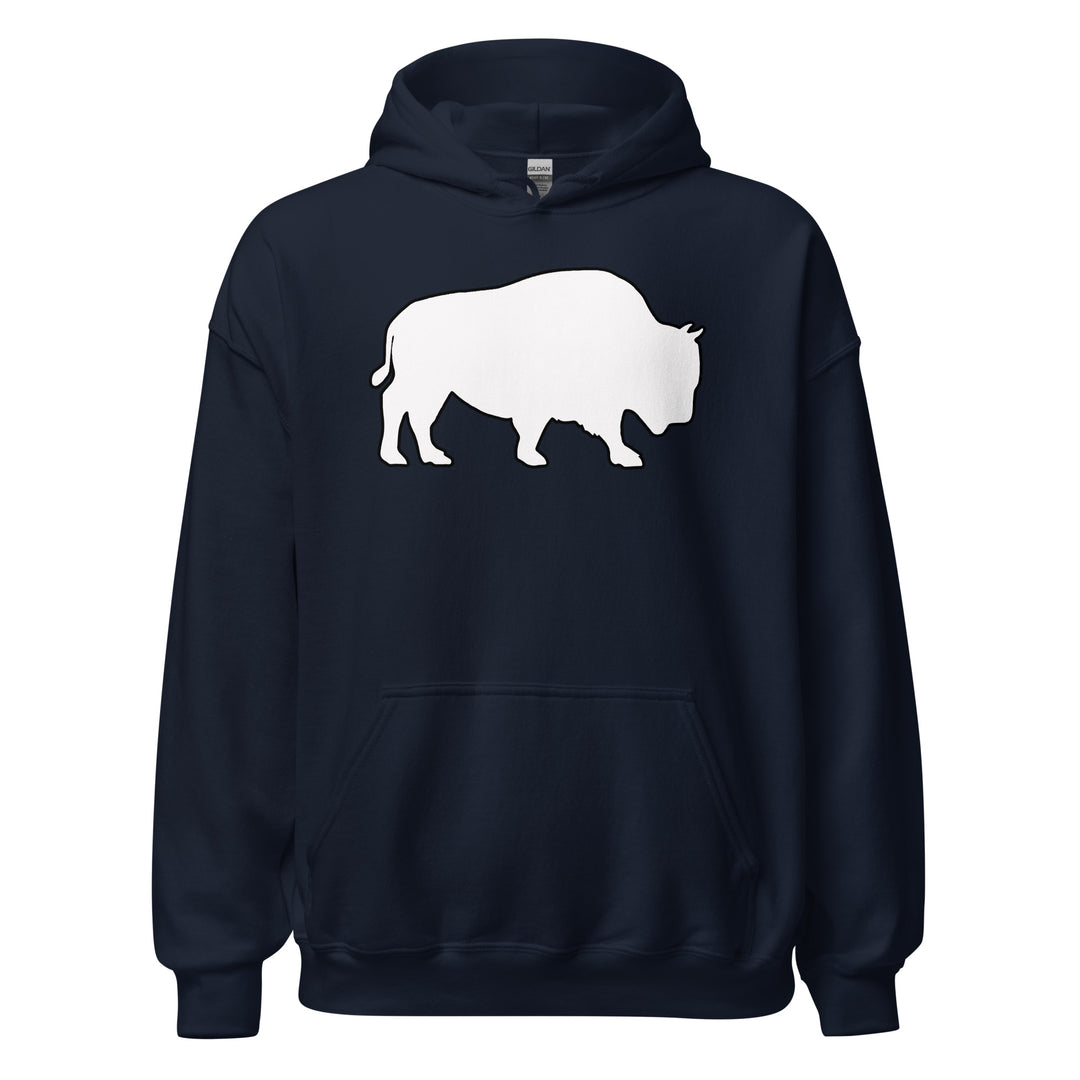 Last Stand / Classic Bison White / Unisex Hoodie / MM