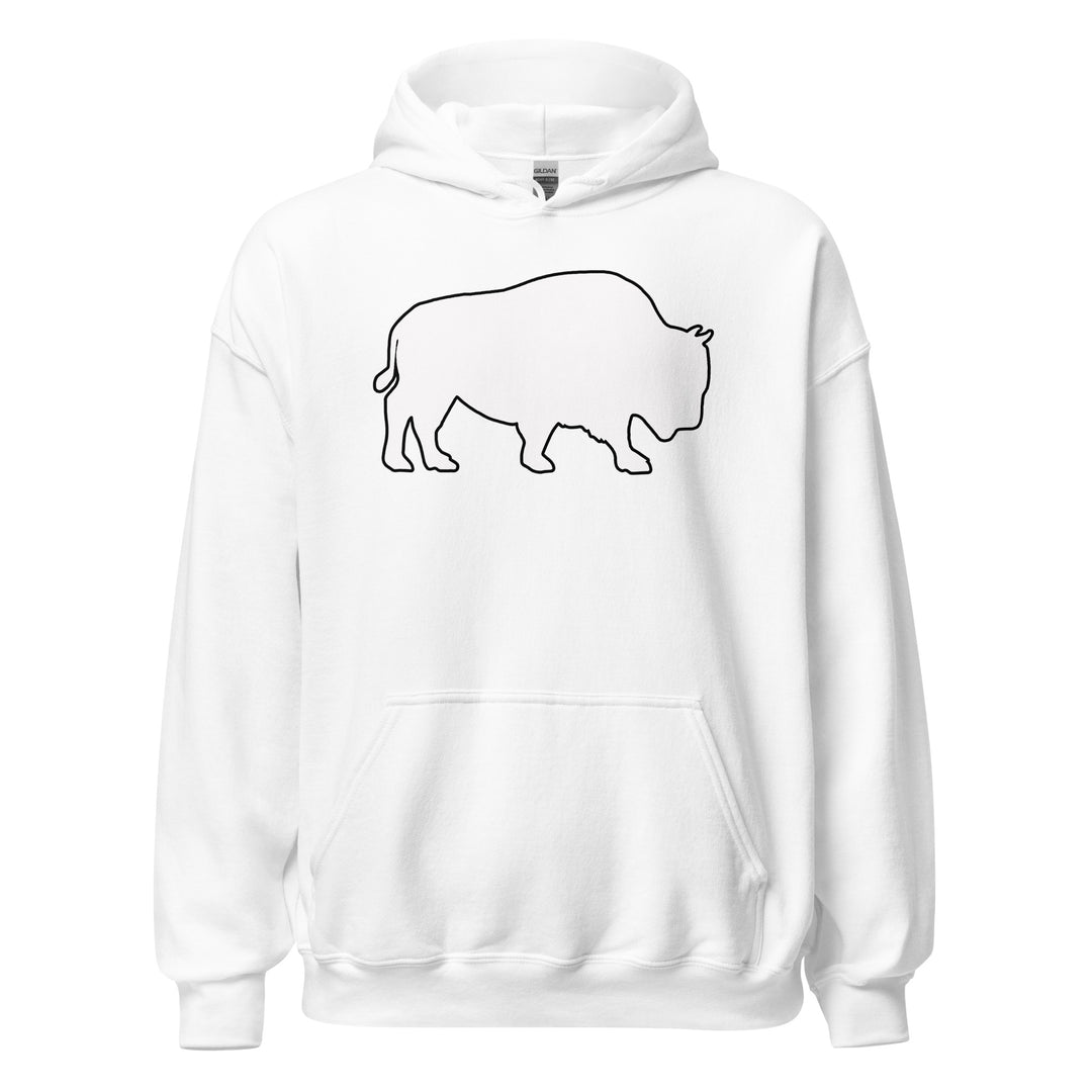 Last Stand / Classic Bison White / Unisex Hoodie / MM