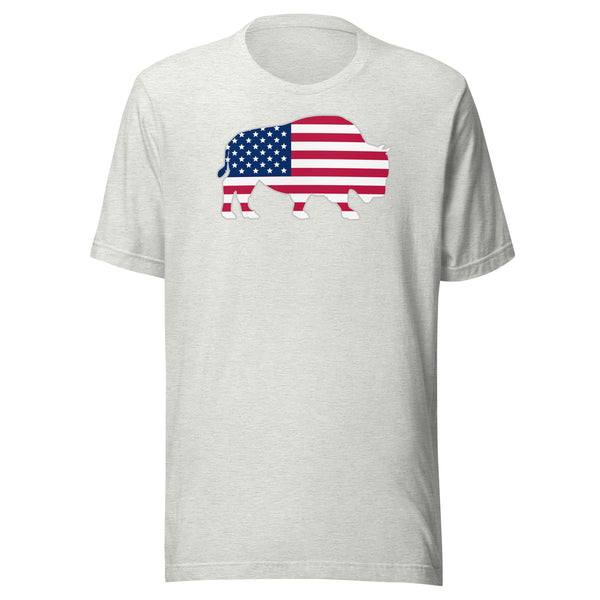 Last Stand / Bison American Flag / Unisex t-shirt / MM