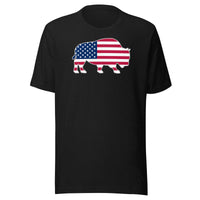 Last Stand / Bison American Flag / Unisex t-shirt / MM