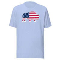 Last Stand / Bison American Flag / Unisex t-shirt / MM