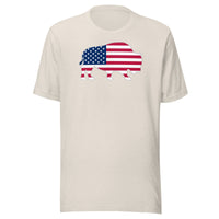 Last Stand / Bison American Flag / Unisex t-shirt / MM