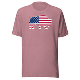 Last Stand / Bison American Flag / Unisex t-shirt / MM