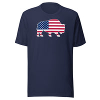 Last Stand / Bison American Flag / Unisex t-shirt / MM