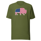 Last Stand / Bison American Flag / Unisex t-shirt / MM