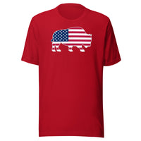 Last Stand / Bison American Flag / Unisex t-shirt / MM