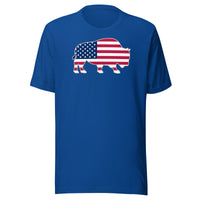 Last Stand / Bison American Flag / Unisex t-shirt / MM